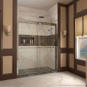 DreamLine Duet 56 to 60" Frameless Bypass Sliding Shower Door, Clear 5/16" Glass Door, Chrome Finish