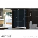 DreamLine Mirage 56 to 60" Frameless Sliding Shower Door, Clear 3/8" Glass Door, Chrome Finish