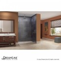 DreamLine Mirage 56 to 60" Frameless Sliding Shower Door, Clear 3/8" Glass Door, Chrome Finish