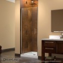 DreamLine Elegance 28 3/4 to 30 3/4" Frameless Pivot Shower Door, Clear 3/8" Glass Door, Chrome Finish