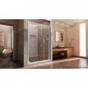 DreamLine Elegance 40 3/4 to 42 3/4" Frameless Pivot Shower Door, Clear 3/8" Glass Door, Chrome Finish