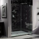 DreamLine Allure 64 to 65 in. Frameless Pivot Shower Door, Clear Glass Door in Chrome Finish