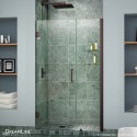 DreamLine Unidoor Min 35" to Max 36" Frameless Hinged Shower Door, Clear 3/8" Glass Door, Oil Rubbed Bronze Finish
