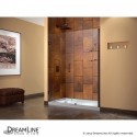 DreamLine Unidoor Min 57" to Max 58" Frameless Hinged Shower Door, Clear 3/8" Glass Door, Oil Rubbed Bronze Finish