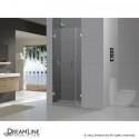 DreamLine UnidoorLux 31" Frameless Hinged Shower Door, Clear 3/8" Glass Door, Chrome Finish