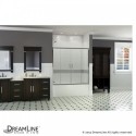 DreamLine Visions 56 to 60" Frameless Sliding Tub Door, Clear 1/4" Glass Door, Chrome Finish