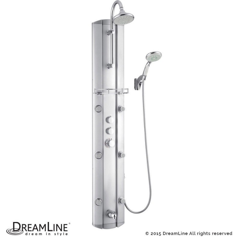 DreamLine SHCM-23580 Hydrotherapy Shower Panel with Shower Accessory Holder
