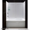 DreamLine Infinity-Z 56 to 60" Frameless Sliding Tub Door and QWALL-Tub Backwall Kit