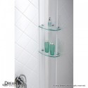 DreamLine SlimLine 36" by 36" Single Threshold Shower Base and QWALL-5 Shower Backwall Kit