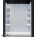 DreamLine SlimLine 32" by 60" Single Threshold Shower Base Right Hand Drain and QWALL-3 Shower Backwall Kit