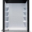 DreamLine SlimLine 36" by 60" Single Threshold Shower Base Left Hand Drain and QWALL-3 Shower Backwall Kit