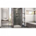 DreamLine Flex 32 to 36 in. W x 72 in. H Pivot Shower Door, Chrome Finish Hardware