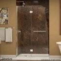 DreamLine Aqua 45-1/2 to 45-7/8 in. W x 72 in. H Hinged Shower Door, Chrome Finish Hardware