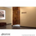 DreamLine UnidoorLux 34 in. W x 72 in. H Hinged Shower Door, Oil Rubbed Bronze Finish Hardware