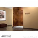 DreamLine UnidoorLux 40 in. W x 72 in. H Hinged Shower Door, Oil Rubbed Bronze Finish Hardware