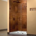 DreamLine UnidoorLux 44 in. W x 72 in. H Hinged Shower Door, Oil Rubbed Bronze Finish Hardware