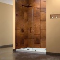 DreamLine UnidoorLux 52 in. W x 72 in. H Hinged Shower Door, Oil Rubbed Bronze Finish Hardware