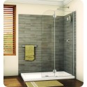 Fleurco VXSS24 Evolution Monaco Round Top Shower Shield with Fixed Panel and Support Bar System