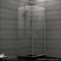 DreamLine Unidoor Plus 30-3/8 in. W x 30 in. D x 72 in. H Hinged Shower Enclosure, Chrome Finish Hardware