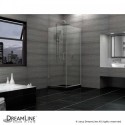 DreamLine Unidoor Plus 30-3/8 in. W x 30 in. D x 72 in. H Hinged Shower Enclosure, Chrome Finish Hardware