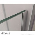 Linea Frameless Shower Door 30 in. x 72 in. Open Entry Design. Brushed Nickel Finish