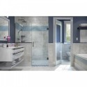 DreamLine Unidoor Plus 63 - 63 1/2 in. W x 72 in. H Hinged Shower Door in Oil Rubbed Bronze Finish