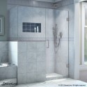 DreamLine Unidoor Plus 47 in. W x 30.375 in. D x 72 in. H Hinged Shower Enclosure in Brushed Nickel Finish