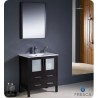 Fresca FVN6230ES-UNS Torino 30" Modern Bathroom Vanity with Integrated Sink in Espresso