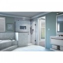 DreamLine Unidoor Plus 60 in. W x 36.375 in. D x 72 in. H Hinged Shower Enclosure in Oil Rubbed Bronze Finish