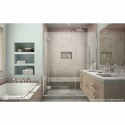 DreamLine Unidoor-X 55 1/2 - 56 in. W x 72 in. H Hinged Shower Door in Chrome Finish