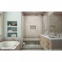 DreamLine Unidoor-X 41 - 41 1/2 in. W x 72 in. H Hinged Shower Door in Brushed Nickel Finish