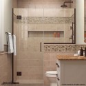 DreamLine Unidoor-X 66 - 66 1/2 in. W x 72 in. H Hinged Shower Door in Oil Rubbed Bronze Finish
