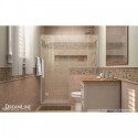DreamLine Unidoor-X 63 - 63 1/2 in. W x 72 in. H Hinged Shower Door in Brushed Nickel Finish