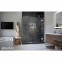 DreamLine Unidoor-X 46 in. W x 30.375 in. D x 72 in. H Hinged Shower Enclosure in Brushed Nickel Finish