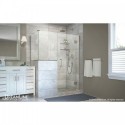 DreamLine Unidoor-X 48 in. W x 36.375 in. D x 72 in. H Hinged Shower Enclosure in Brushed Nickel Finish