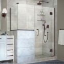 DreamLine Unidoor-X 59 in. W x 40.375 in. D x 72 in. H Hinged Shower Enclosure in Oil Rubbed Bronze Finish