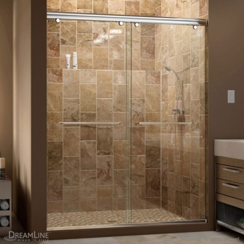 DreamLine Charisma 44 - 48 in. W x 76 in. H Bypass Sliding Shower Door in Chrome Finish