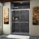 DreamLine Cavalier 56 - 60 in. W x 76 in. H Sliding Shower Door in Polished Stainless Steel Finish
