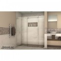 DreamLine Enigma-X 68 to 72 in. W x 76 in. H Sliding Shower Door in Polished Stainless Steel Finish