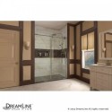 DreamLine Enigma 56 to 60" Fully Frameless Sliding Shower Door, Clear 1/2" Glass Door, Brushed Stainless Steel Finish