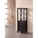 Espresso 60" Linen Cabinet