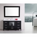 Stanton 60" Single Sink Vanity Set in Espresso