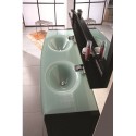 Waterfall 60" Double Sink Vanity Set in Espresso