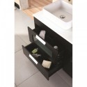 Francesca 55" Double Sink Vanity Set in Espresso