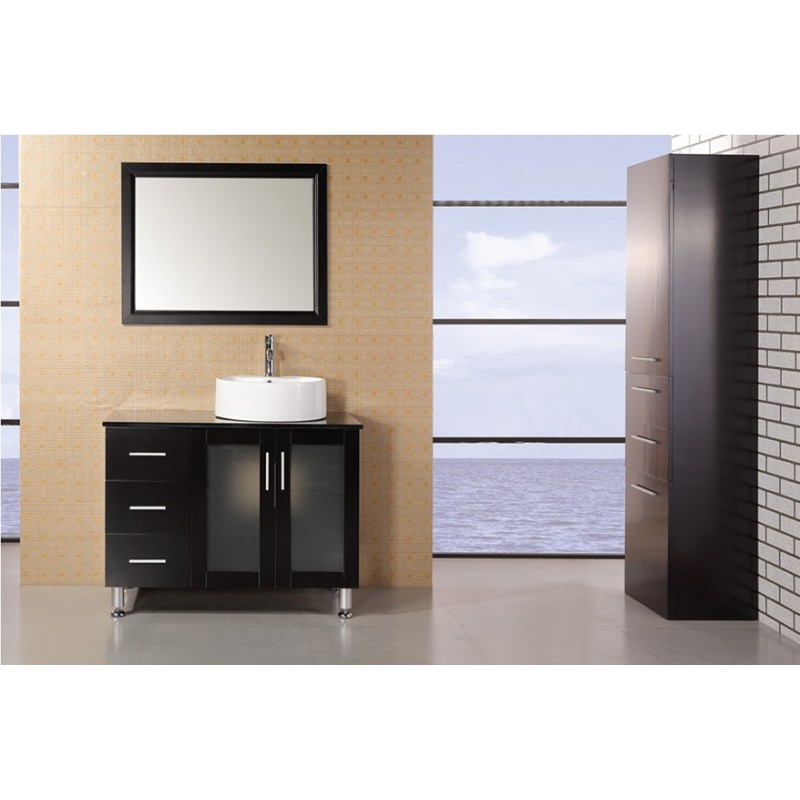 Malibu 39" Single Sink Vanity Set in Espresso