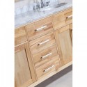 London 72" Double Sink Vanity Set in Honey Oak Finish