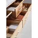 London 72" Double Sink Vanity Set in Oak Finish