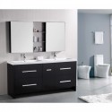Perfecta 72' Double Sink Vanity Set in Espresso
