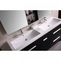 Perfecta 72' Double Sink Vanity Set in Espresso