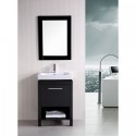 New York 24" Single Sink Vanity Set in Espresso
